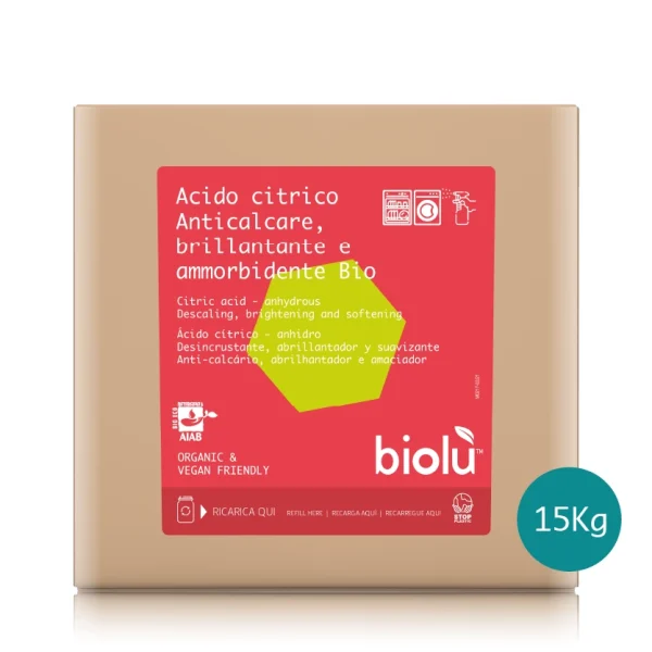 TANICA Acido Citrico 15Kg Biolù