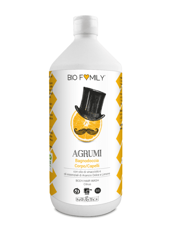 Bagnodoccia corpo e capelli AGRUMATO 1 litro Naturetica