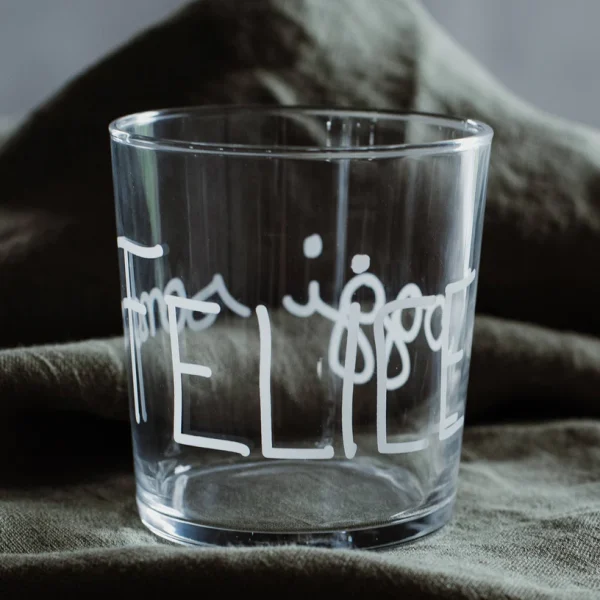Bicchiere Acqua Oggi Sono Felice Simple Day