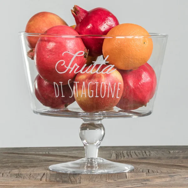 Alzata in vetro frutta di stagione diametro 26,5cm Simple Day