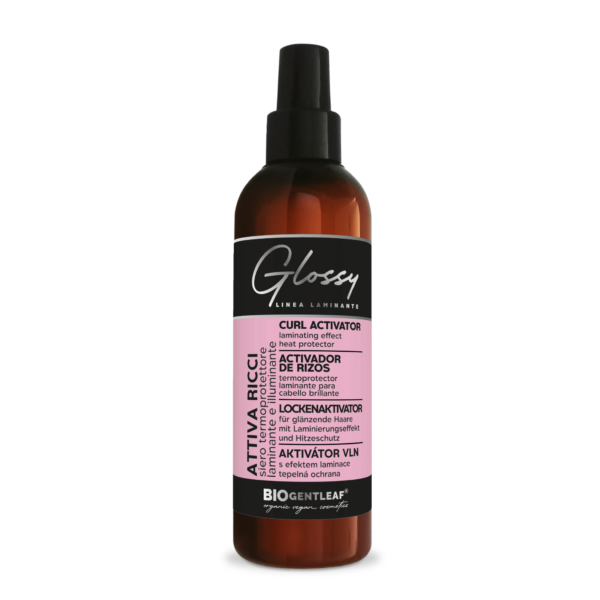 Glossy Attiva Ricci Laminante, Termoprotettore 200ml Gentleaf