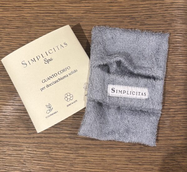 Guanto Doccia per Solidi Celeste Simplicitas