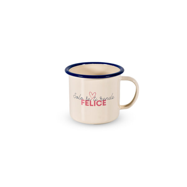 Tazza in Latta Smaltata Felice 350ml  WD Lifestyle